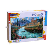Ingooood Wooden Jigsaw Puzzle 1000 Pieces for Adult-Bonfire by the river - Ingooood jigsaw puzzle 1000 piece