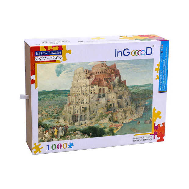 Ingooood Wooden Jigsaw Puzzle 1000 Piece for Adult-Turmbau Zu Babel - Ingooood jigsaw puzzle 1000 piece