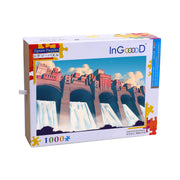 Ingooood Wooden Jigsaw Puzzle 1000 Piece for Adult-Water Dam City - Ingooood jigsaw puzzle 1000 piece