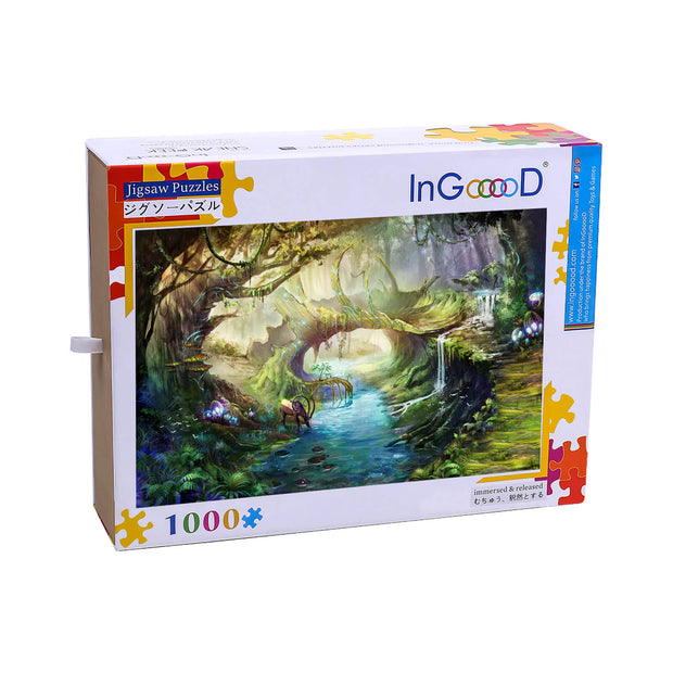 Ingooood Wooden Jigsaw Puzzle 1000 Pieces-Fantasy dreamland-Entertainment Toys for Adult Special Graduation or Birthday Gift Home Decor - Ingooood jigsaw puzzle 1000 piece