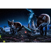 Ingooood Wooden Jigsaw Puzzle 1000 Pieces for Adult- Red fox in the night - Ingooood jigsaw puzzle 1000 piece