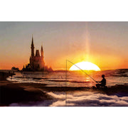 Ingooood Wooden Jigsaw Puzzle 1000 Piece - Fishing at sunset 1 - Ingooood jigsaw puzzle 1000 piece