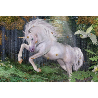 Ingooood Wooden Jigsaw Puzzle 1000 Pieces - Galloping white horse - Ingooood jigsaw puzzle 1000 piece