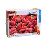 Ingooood Wooden Jigsaw Puzzle 1000 Piece - Fresh Strawberries - Ingooood jigsaw puzzle 1000 piece
