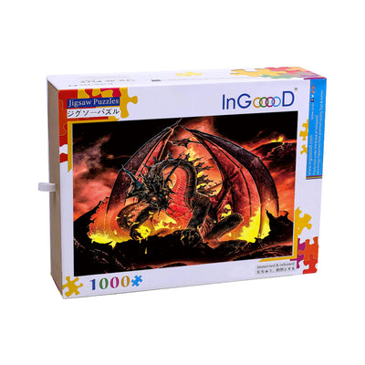 Ingooood Wooden Jigsaw Puzzle 1000 Pieces - Charizard - Ingooood jigsaw puzzle 1000 piece