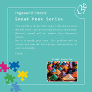 Ingooood Wooden Jigsaw Puzzle 1000 Piece - Powder Dye - Ingooood jigsaw puzzle 1000 piece
