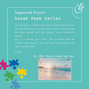 Ingooood Wooden Jigsaw Puzzle 1000 Piece for Adult-Beach Under the Sun - Ingooood jigsaw puzzle 1000 piece