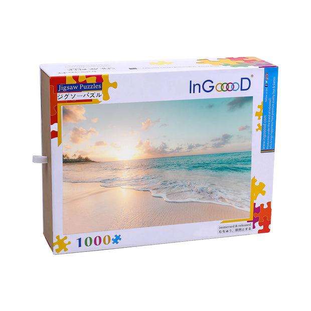 Ingooood Wooden Jigsaw Puzzle 1000 Piece for Adult-Beach Under the Sun - Ingooood jigsaw puzzle 1000 piece