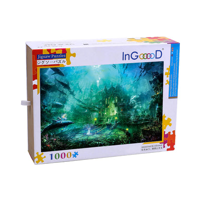 Ingooood Wooden Jigsaw Puzzle 1000 Pieces - City in water - Ingooood jigsaw puzzle 1000 piece