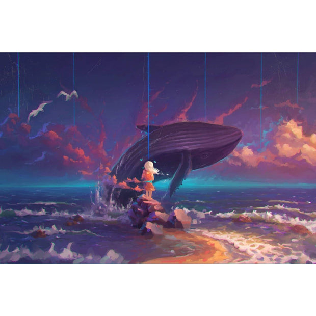 Ingooood Wooden Jigsaw Puzzle 1000 Pieces for Adult-Dream Whale Sea - Ingooood jigsaw puzzle 1000 piece