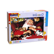 Ingooood Wooden Jigsaw Puzzle 1000 Piece for Adult-Love of Santa - Ingooood jigsaw puzzle 1000 piece