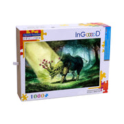 Ingooood Wooden Jigsaw Puzzle 1000 Pieces for Adult- rhinoceros - Ingooood jigsaw puzzle 1000 piece