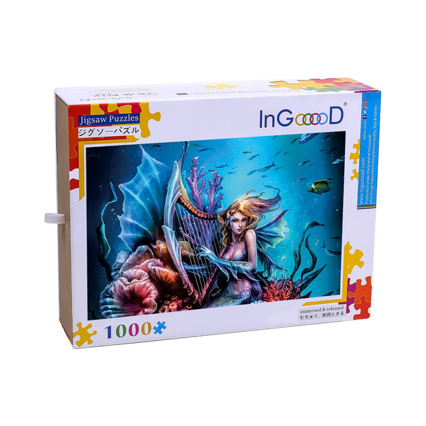 Ingooood Wooden Jigsaw Puzzle 1000 Pieces for Adult- Mermaid - Ingooood jigsaw puzzle 1000 piece