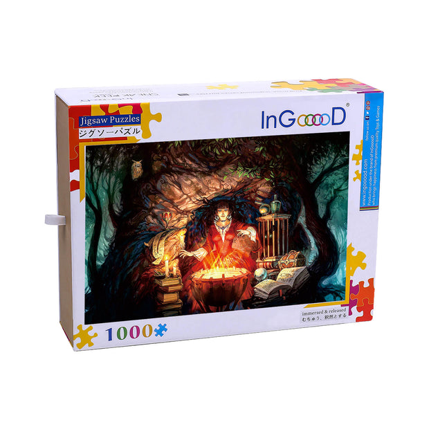 Ingooood Wooden Jigsaw Puzzle 1000 Pieces - Witch - Ingooood jigsaw puzzle 1000 piece