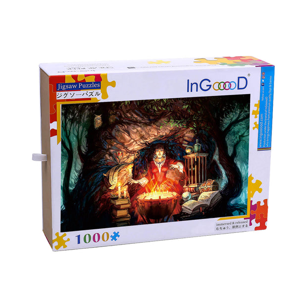 Ingooood Wooden Jigsaw Puzzle 1000 Pieces - Witch - Ingooood jigsaw puzzle 1000 piece