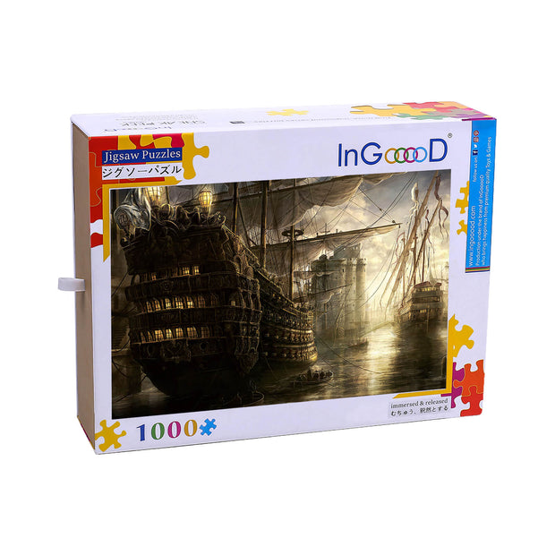 Ingooood Wooden Jigsaw Puzzle 1000 Pieces - port - Ingooood jigsaw puzzle 1000 piece