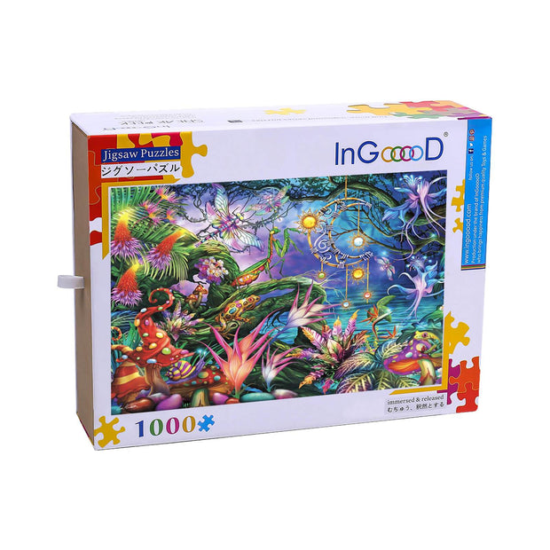 Ingooood Wooden Jigsaw Puzzle 1000 Pieces-Colorful world- Entertainment Toys for Adult Special Graduation or Birthday Gift Home Decor - Ingooood jigsaw puzzle 1000 piece