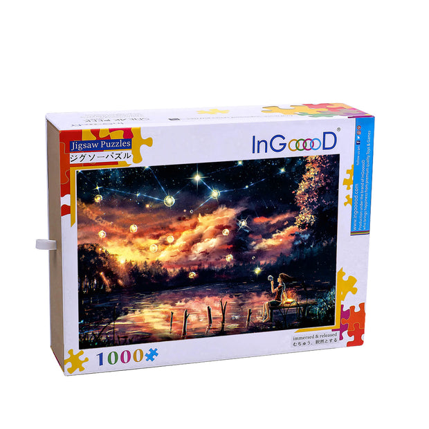 Ingooood Wooden Jigsaw Puzzle 1000 Piece - Bubble Blessing - Ingooood jigsaw puzzle 1000 piece