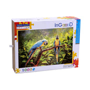 Ingooood Wooden Jigsaw Puzzle 1000 Piece - Parrot Oil Painting - Ingooood jigsaw puzzle 1000 piece