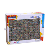 Ingooood Wooden Jigsaw Puzzle 1000 Piece - Glasses Shelf - Ingooood jigsaw puzzle 1000 piece
