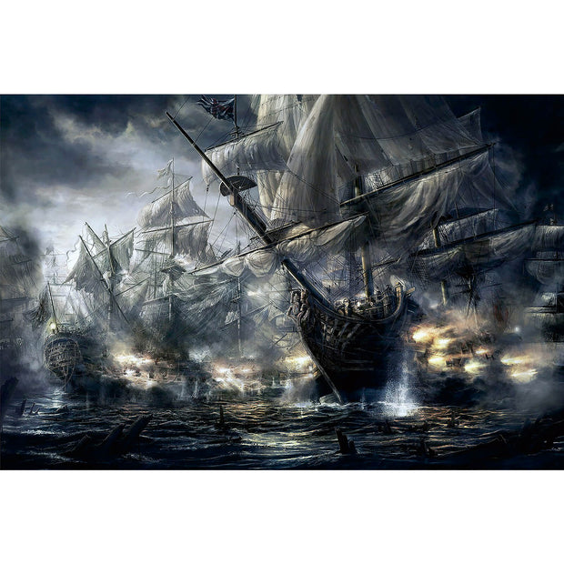 Ingooood Wooden Jigsaw Puzzle 1000 Pieces - War at sea - Ingooood jigsaw puzzle 1000 piece