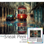 Ingooood-Jigsaw Puzzle 1000 Pieces-Bus Driving in The Rain_IG-0668 Entertainment Toys for Adult Graduation or Birthday Gift Home Decor - Ingooood
