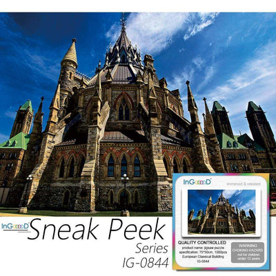 Ingooood- Jigsaw Puzzle 1000 Pieces- European Classical Building_IG-0844 Entertainment Toys for Adult Special Graduation or Birthday Gift Home Decor - Ingooood
