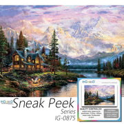 Ingooood- Jigsaw Puzzle 1000 Pieces- House Under The Mountain_IG-0875 Entertainment Toys for Adult Special Graduation or Birthday Gift Home Decor - Ingooood