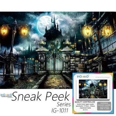 Ingooood-Jigsaw Puzzle 1000 Pieces-Sneak Peek Series-Abandoned Castle_IG-1011 Entertainment Toys for Graduation or Birthday Gift Home Decor - Ingooood