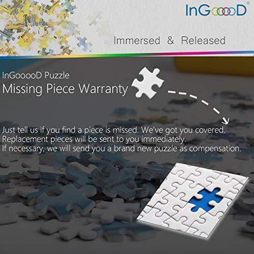 Ingooood-Jigsaw Puzzle 1000 Pieces-Sneak Peek Series-Abstract oil painting_IG-1479 Entertainment Toys for Adult Graduation or Birthday Gift Home Decor - Ingooood