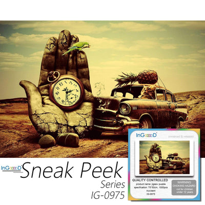 Ingooood-Jigsaw Puzzle 1000 Pieces-Sneak Peek Series-Accident-IG-0975 Entertainment Toys for Adult Special Graduation or Birthday Gift Home Decor - Ingooood