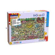 Ingooood-Jigsaw Puzzle 1000 Pieces-Sneak Peek Series-Amusement park_IG-1563 Entertainment Toys for Adult Graduation or Birthday Gift Home Decor - Ingooood_US
