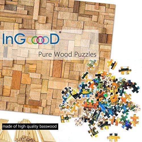 Ingooood-Jigsaw Puzzle 1000 Pieces-Sneak Peek Series-Ancient Town_IG-0988 Entertainment Toys for Adult Special Graduation or Birthday Gift Home Decor - Ingooood