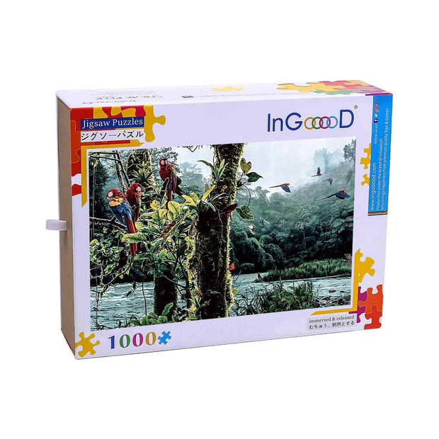 Ingooood-Jigsaw Puzzle 1000 Pieces-Sneak Peek Series-Animal park_IG-1575 Entertainment Toys for Adult Graduation or Birthday Gift Home Decor - Ingooood_US