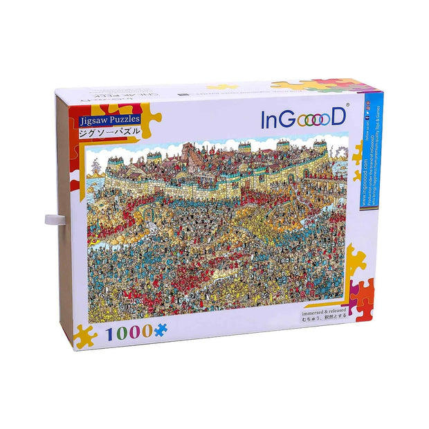 Ingooood-Jigsaw Puzzle 1000 Pieces-Sneak Peek Series-Apocalypse of War_IG-1565 Entertainment Toys for Adult Graduation or Birthday Gift Home Decor - Ingooood_US