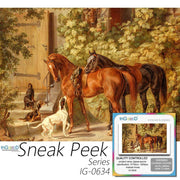 Ingooood- Jigsaw Puzzle 1000 Pieces- Sneak Peek Series- Arabian Horse_IG-0634 - Ingooood