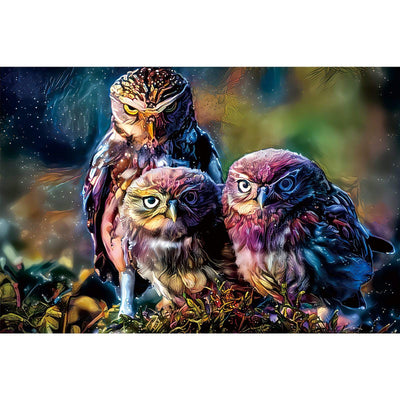 Ingooood-Jigsaw Puzzle 1000 Pieces-Sneak Peek Series-Athene Noctua_IG-0950 Entertainment Toys for Adult Special Graduation or Birthday Gift Home Decor - Ingooood