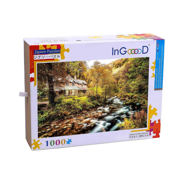 Ingooood-Jigsaw Puzzle 1000 Pieces-Sneak Peek Series-Autumn in the mountains_IG-1586 Entertainment Toys for Adult Graduation or Birthday Gift Home Decor - Ingooood_US
