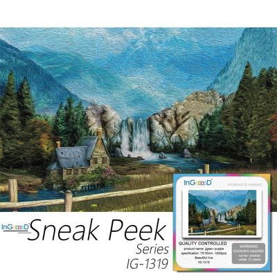 Ingooood-Jigsaw Puzzle 1000 Pieces-Sneak Peek Series-Beautiful Live_IG-1319 Entertainment Toys for Adult Special Graduation or Birthday Gift Home Decor - Ingooood