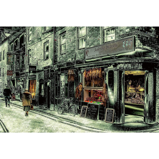 Ingooood-Jigsaw Puzzle 1000 Pieces-Sneak Peek Series-Black and white street_IG-1512 Entertainment Toys for Adult Graduation or Birthday Gift Home Decor - Ingooood