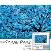 Ingooood-Jigsaw Puzzle 1000 Pieces-Sneak Peek Series-Blue tree_IG-1458 Entertainment Toys for Adult Graduation or Birthday Gift Home Decor - Ingooood