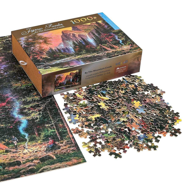 Ingooood-Jigsaw Puzzle 1000 Pieces-Sneak Peek Series-by The Mountain Creek_IG-1115 Entertainment Toys for  Graduation or Birthday Gift Home Decor - Ingooood_US