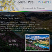 Ingooood-Jigsaw Puzzle 1000 Pieces-Sneak Peek Series-Calm Lake_IG-1180 Entertainment Toys for Adult Special Graduation or Birthday Gift Home Decor - Ingooood