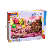 Ingooood-Jigsaw Puzzle 1000 Pieces-Sneak Peek Series-Candy World_IG-1592 Entertainment Toys for Adult Graduation or Birthday Gift Home Decor - Ingooood_US