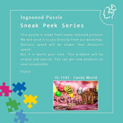 Ingooood-Jigsaw Puzzle 1000 Pieces-Sneak Peek Series-Candy World_IG-1592 Entertainment Toys for Adult Graduation or Birthday Gift Home Decor - Ingooood_US