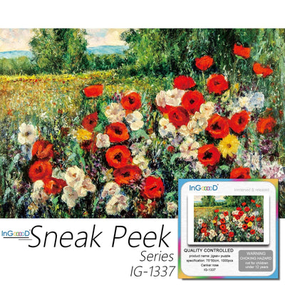 Ingooood-Jigsaw Puzzle 1000 Pieces-Sneak Peek Series-Canker Rose_IG-1337 Entertainment Toys for Adult Special Graduation or Birthday Gift Home Decor - Ingooood