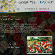 Ingooood-Jigsaw Puzzle 1000 Pieces-Sneak Peek Series-Canker Rose_IG-1337 Entertainment Toys for Adult Special Graduation or Birthday Gift Home Decor - Ingooood