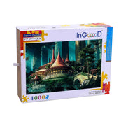 Ingooood-Jigsaw Puzzle 1000 Pieces-Sneak Peek Series-Castle in the depths of the forest_IG-1522 Entertainment Toys for Adult Graduation or Birthday Gift Home Decor - Ingooood