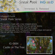 Ingooood- Jigsaw Puzzle 1000 Pieces- Sneak Peek Series-Castle on The Tree_IG-0684 Entertainment Toys for Adult Graduation or Birthday Gift Home Decor - Ingooood
