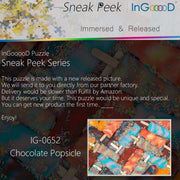 Ingooood- Jigsaw Puzzle 1000 Pieces- Sneak Peek Series-Chocolate Popsicle_IG-0652 Entertainment Toys for Graduation or Birthday Gift Home Decor - Ingooood